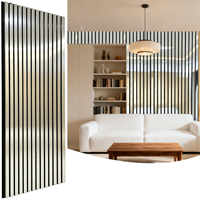 Panneau acoustique mural en bois moderne, panneau acoustique décoratif en MDF avec support en feutre PET pour la maison, le bureau, le studio, la décoration intérieure