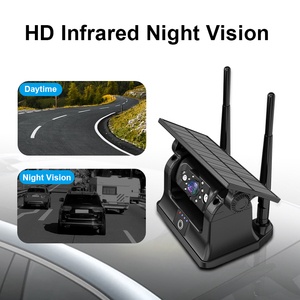 กล้องสำรองข้อมูลแบบไร้สายพลังงานแสงอาทิตย์แบบแม่เหล็กพร้อมจอภาพ HD ขนาด 7 นิ้วระบบมองหลังแบบชาร์จไฟได้สำหรับรถบรรทุก YB-Wireless-Solar-71[โฆษณา - Product Image 6