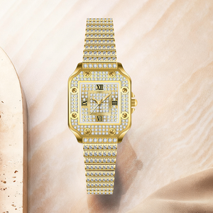 Relojes de Lujo a Bajo Precio con Diamantes de Imitación y Zafiro, Esfera Grande, Reloj de Cuarzo Premium <span class=keywords><strong>para</strong></span> Mujer, Reloj de Moissanita <span class=keywords><strong>para</strong></span> Hombre - Product Image 2