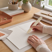 Couteau d'origami artisanal JP ABS pour la découpe de papier et la création de motifs d'os de vache