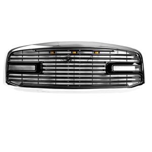 Parrilla Delantera Big Horn II Negra Cromada con 3 LED para RAM 1500 06-08, 2500 06-09, 3500 - Product Image 5
