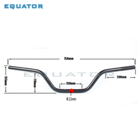 Guidon universel de moto L750mm 22mm pour 110 125 140 150 160 cc fédération de russie Dit Pit Bike MX Motocross ATV Quad