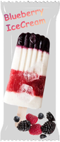 Sachet en plastique écologique de qualité alimentaire avec impression personnalisée du logo thermoscellé sur trois côtés avec joint arrière sacs d'emballage de crème glacée Popsicle