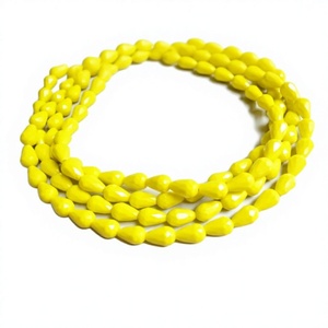Collar de Resina con Diseño Geométrico Elegante para Mujer, Cadena Chapada en Oro, Cuentas Azules, Joyería de Fiesta, Moderna y Elegante - Product Image 6