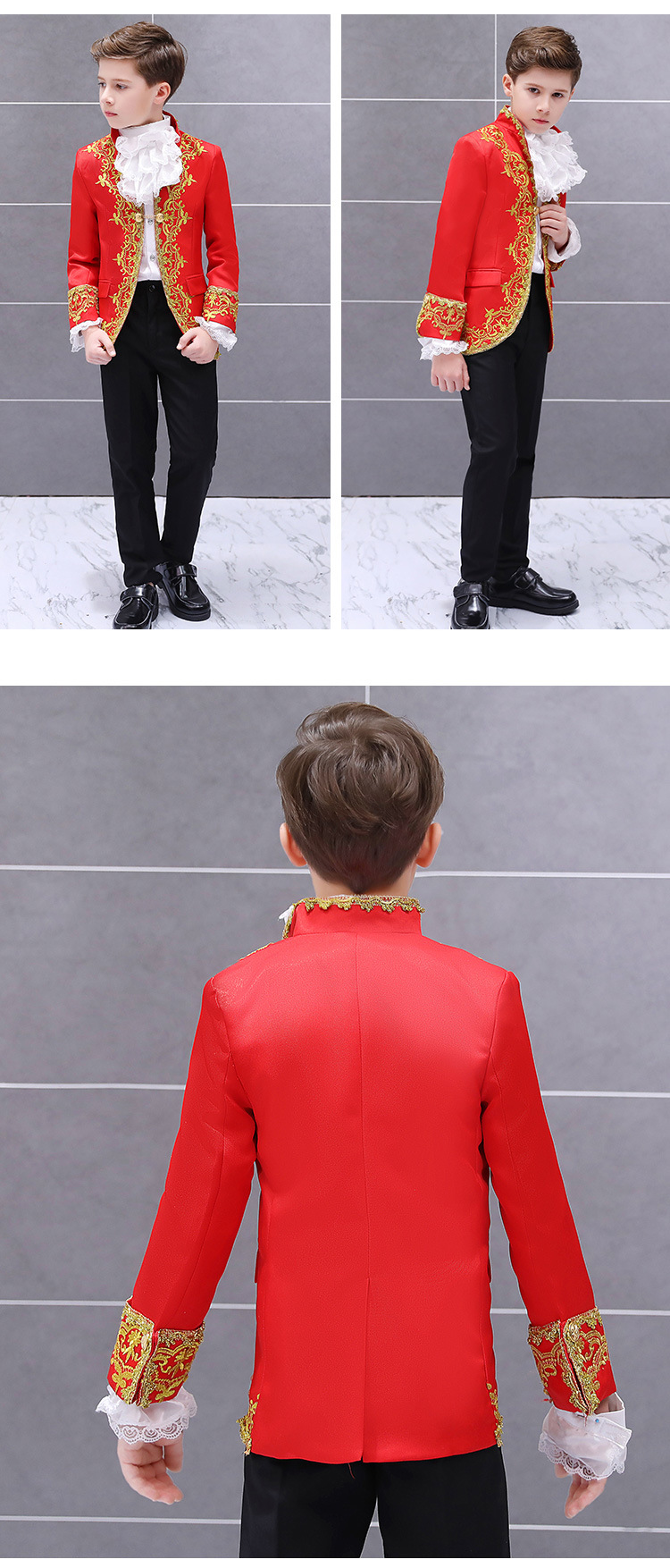 black and gold dresses for boys