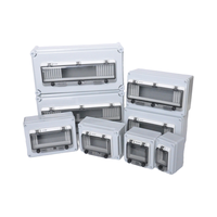 Boîtier de distribution en plastique ABS étanche Ip66 Boîtier électrique Boîtier de disjoncteur électronique sur rail Boîtier de boîtier