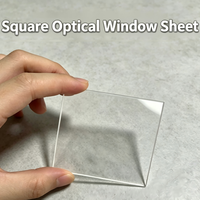 Square Optical Window Sheet Length 80mm Width 80mm BK7 Glass With AR Coating for Microscope Observation Instrument Parts