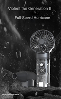 Ventilador turbo portátil de mano 2 en 1 para exteriores con motor sin escobillas de alta velocidad de 100000 RPM y soplador de polvo potente de 10000 mAh