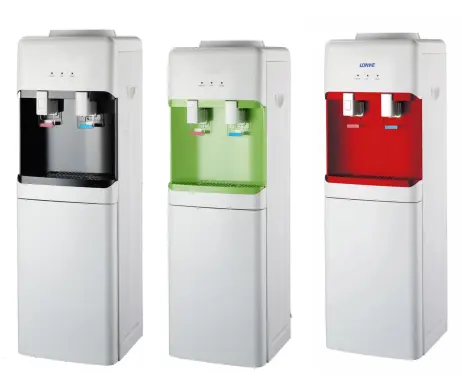 new korean hot and cold child lock water dispenser with refrigerator