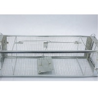 Piège à rats et taupes double porte grande capacité, électro-galvanisé, en métal massif, pour usage domestique, anti-rongeurs