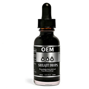 OEM/ODM mendukung detoks imun alami mineral & asam Fulvic kompleks Resin Shilajit tetes cairan Resin - Product Image 1