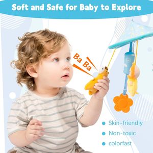 Xe đẩy đồ chơi cho babbies nôi di động mềm xe ghế đồ chơi mềm dễ thương động vật cảm giác cho trẻ sơ sinh <span class=keywords><strong>Cradle</strong></span> đồ chơi - Product Image 2