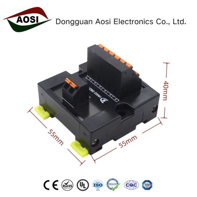 1IN 6 Out Automotive 10A Copper Wiring Distribution Terminal Module Feed Power Distribution Splitter Efficient PLC Wiring Board