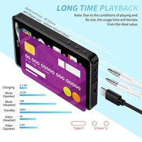 Lecteur MP3 tactile X20 le plus récent avec haut-parleur, écran IPS de 4,0 pouces, mémoire intégrée de 4 Go/16 Go, carte TF, audio haute fidélité sans perte