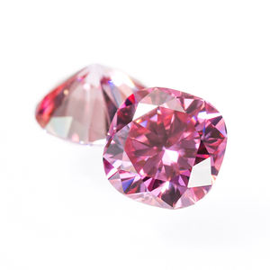 Goldleafr Shining Pink Color Cushion Cut <b>Moissanite</b> Diamond <b>Loose</b> Gemstone GRA Certificate Synthetic <b>Moissanite</b> - Product Image 5
