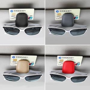Clip Magnético Universal de Cuero para Visera de <span class=keywords><strong>Coche</strong></span>, Porta Gafas de Sol, para Tarjetas y Accesorios - Product Image 5