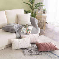 Coussins décoratifs Innermor 100% polyester tricoté, velours doux, chauffants, portables, à motifs floraux géométriques, de luxe, amovibles, lavables, modernes