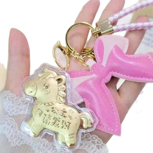 Pendentif petit cheval doré, argent à venir bientôt, décoration d'amour, téléphone portable en or pur, porte-clés Shenzhen Shuibei - Product Image 5