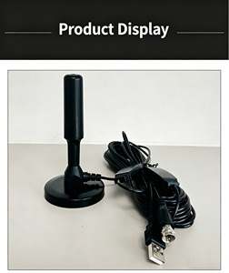 <span class=keywords><strong>Antenne</strong></span> <span class=keywords><strong>TV</strong></span> numérique amplifiée 28dBi, câble de 10 m, alimentation USB, base magnétique <span class=keywords><strong>pour</strong></span> voiture/camping-car/DVB-T2/DTMB - Product Image 3