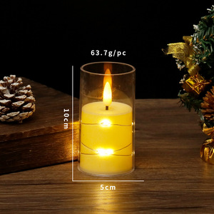 Toptan alevsiz LED mumlar uzaktan kumanda ve zamanlayıcı ile pil işletilen titrek mum ev partisi noel için - Product Image 5