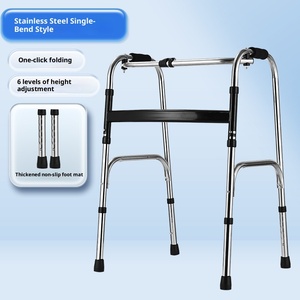 <span class=keywords><strong>Andador</strong></span> portátil plegable <span class=keywords><strong>de</strong></span> <span class=keywords><strong>4</strong></span> <span class=keywords><strong>ruedas</strong></span> con asiento para adultos - Product Image 5