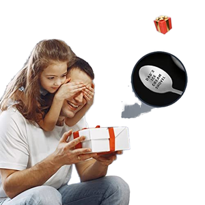 Personalized Stainless Steel Coffee Ice Cream Spoon Laser <b>Engraved</b> Logo for Christmas Wedding Gifts for Serving Ice Cream Tubs - Product Image 3