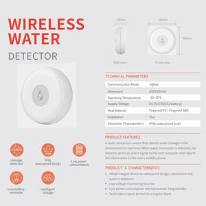 ZB-WI-3 ZigBee เซ็นเซอร์ตรวจจับน้ำรั่วแอปตรวจสอบระยะไกลสำหรับห้องครัว/ห้องน้ำสนับสนุนบ้านผู้ช่วย Zigbee - Product Image 4