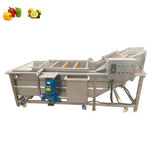 Machine à laver les fruits et légumes à bulles en acier inoxydable avec agitation + machine à nettoyer les fruits et légumes à bulles - Product Image 1