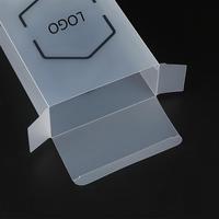 Boîtes d'emballage pliables transparentes en PP de haute qualité, recyclables, personnalisées, avec finition givrée et gaufrage, pour cadeaux