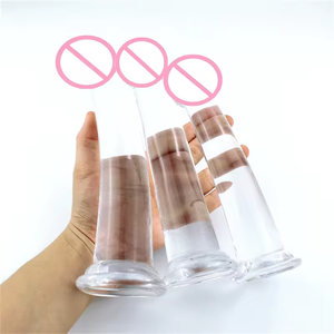 Consolador realista de estilo de correa de pene transparente de múltiples especificaciones y varios tamaños de alta calidad para parejas masculinas y femeninas homosexuales - Product Image 3