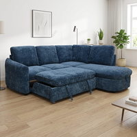 Ensemble de canapés et fauteuils de salon trois places au design européen, modèle Leader OEM