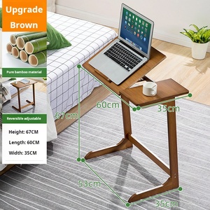 Mesa de Computadora Portátil Moderna de Bambú Ajustable, Saludable, para Sofá/Cama, con Cajón de Almacenamiento, para Trabajar de Pie o Sentado, en Oferta - Product Image 6