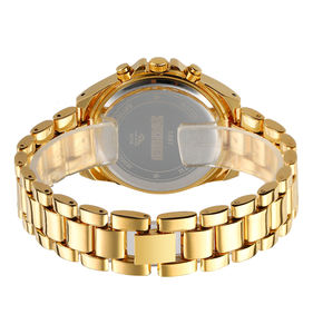 Sıcak satış Skmei 1897 altın bilek Quartz saat kronometre fonksiyonu paslanmaz çelik kayış su geçirmez 30 metre - Product Image 6