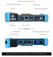 Caméra PTZ 5100C Plus 5,4 pouces tout-en-un 8K 8MP CCTV AHD CVBS CVI TVI 8MP IPC WIFI POE avec entrée VGA HD, testeur moniteur professionnel