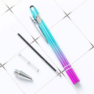 Stylo bille en métal à dégradé de couleurs avec logo gravé personnalisé, corps en aluminium pour cadeaux promotionnels - Product Image 4