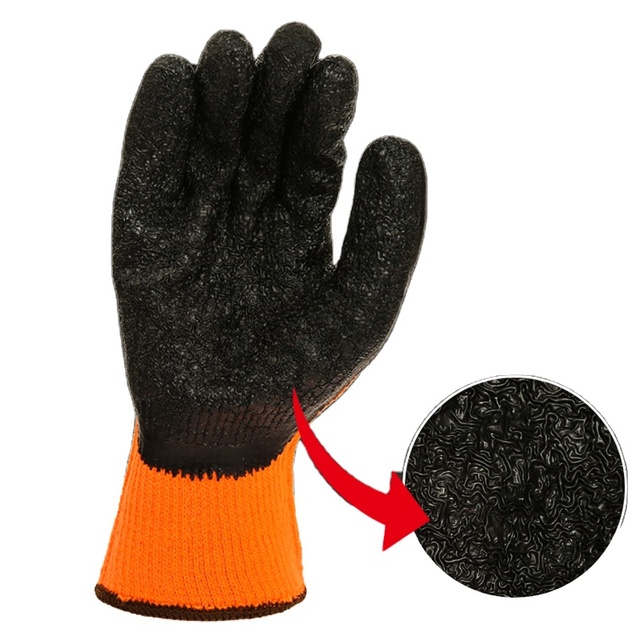 CHUANGYING Latex-Coated Thermal Gloves for Winter Construction Work-CE Certified Touchscreen Moisture-Wicking & Anti-Slip