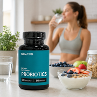 Capsules de probiotiques pour le bien-être digestif quotidien, soutien du microbiome intestinal, soutien antioxydant et immunitaire, Akkermansia - 60 capsules
