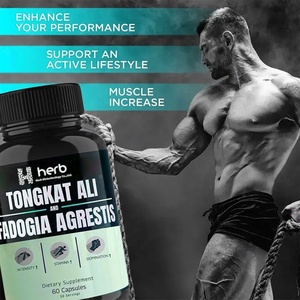 Suplemento de Tongkat Ali, Fadogia Agrestis, Óxido Nítrico y Ashwagandha con L-Arginina, Cápsulas Pre-Entrenamiento para Hombres - Product Image 2