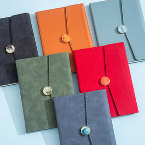 Cuaderno A5 de Cuero Genuino con Logotipo Estampado en Caliente, Tapa Blanda con Bolsillo - Product Image 2