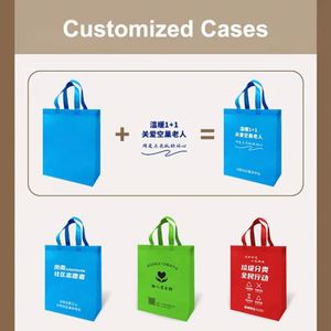 <b>Cheap</b> Tote Custom Printed Recyclable Fabric Non Woven Shopping Bags With Logo - Product Image 6