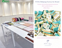 Tuiles de Mahjong Personnalisables Haut de Gamme 4 Couches Coquille de Tortue Tuiles de Mahjong Américaines avec Votre Design