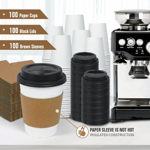 Fundas de Papel Kraft de Pared Simple con Logotipo Personalizado, Reciclables, para Bebidas Calientes y Frías - Product Image 4