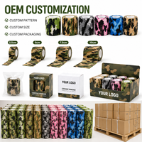 Cinta Elástica de Camuflaje Autoadhesiva Personalizada, No Tejida, para Caza y Defensa Personal