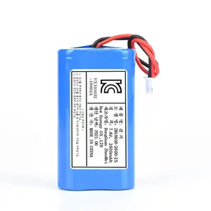 תעודת KC 18650 סוללות 2600mAh 7.4v 2S1P נטענת ליתיום סוללה 18650 ליתיום יון סוללות תאים