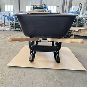 Grand seau en plastique 10 pieds double pneu 4.80/4.00-8 roue pneumatique manche en <span class=keywords><strong>bois</strong></span> <span class=keywords><strong>brouette</strong></span> - Product Image 5