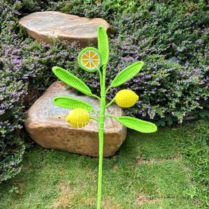 Prachtige handgebreide zure citroen bloemstukken en knikkerijen als cadeau voor familie en huisdecoratie - Product Image 6