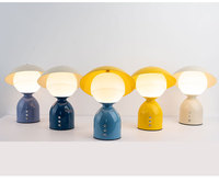 Lampe de table LED rechargeable colorée, lampe de bureau mignonne détachable DIY, lampe de chevet LED portable, lampe de nuit décorative