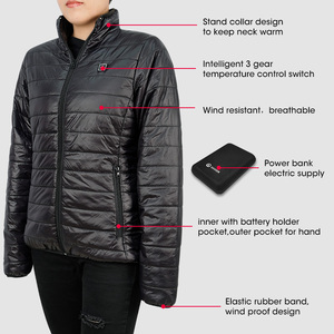 Ropa <span class=keywords><strong>de</strong></span> calefacción personalizada, chaqueta impermeable para deportes al aire libre, para invierno, 5V, con batería recargable por USB - Product Image 4