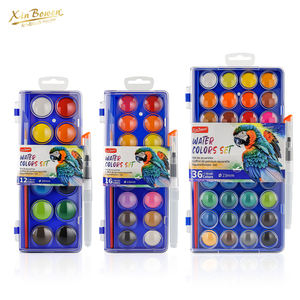 Set Cat Air Solid Ramah Lingkungan dan Tidak Beracun Xin Bowen dengan 12/16/36 Warna untuk Seni Kertas dan Perlengkapan Menggambar - Product Image 1