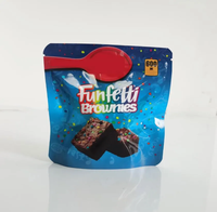 Sacs en Mylar personnalisés, étanches aux odeurs, avec fermeture éclair, pour emballages alimentaires, sacs pour gâteaux de 600 mg, sachets debout pour chocolat moelleux